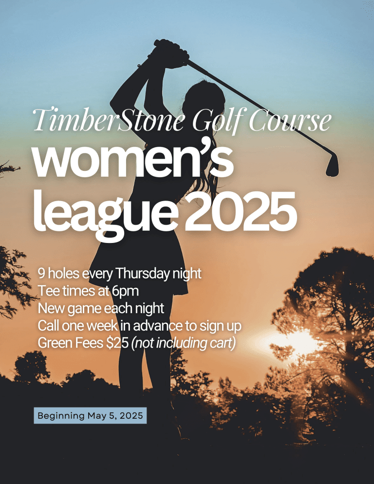 TimberStone golf course 2025 womens league details