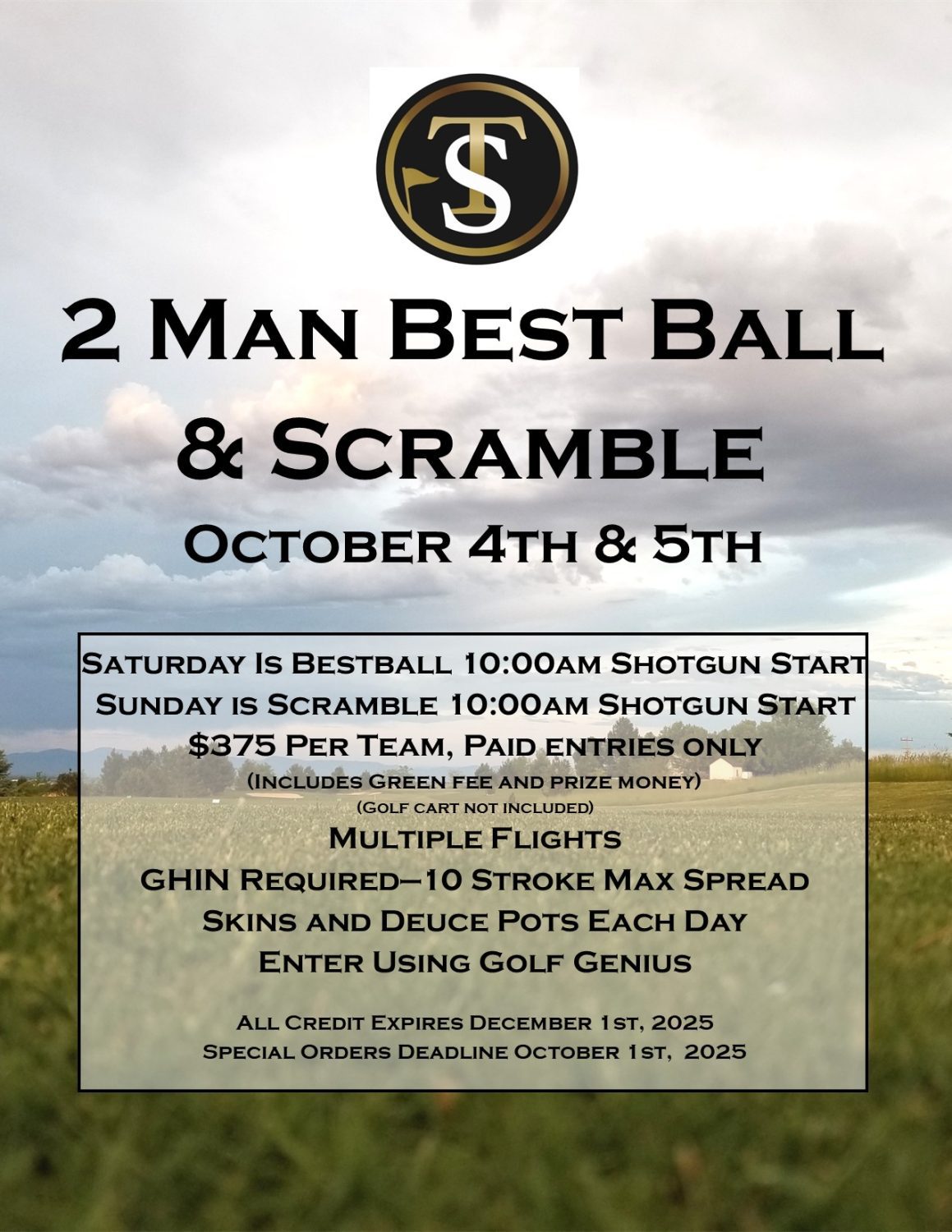 2 Man Best Ball & Scramble