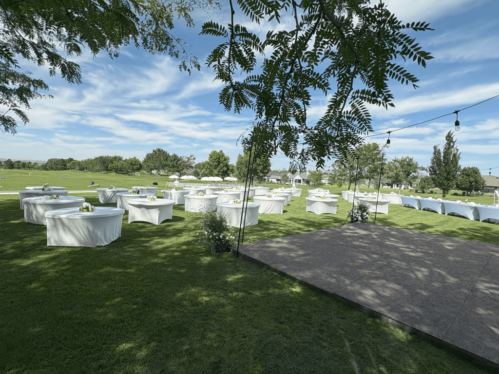 Wedding reception at TimberStone Golf Course in Caldwell, Idaho
