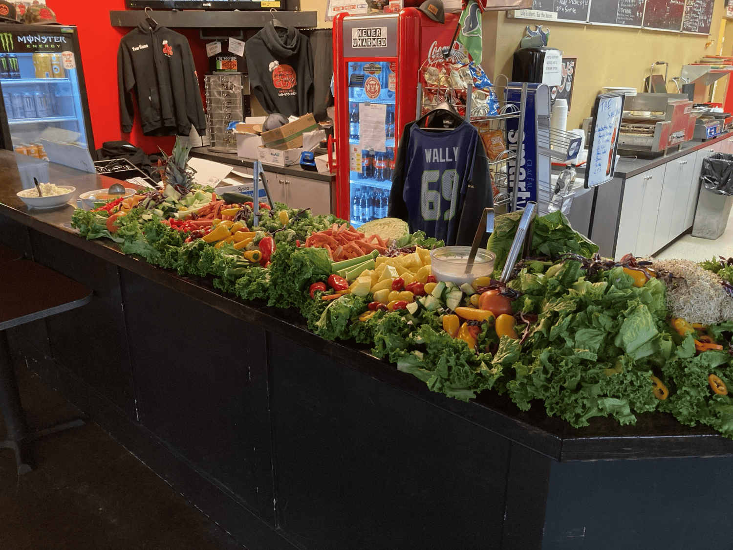 vegetable buffet spread for birthday party