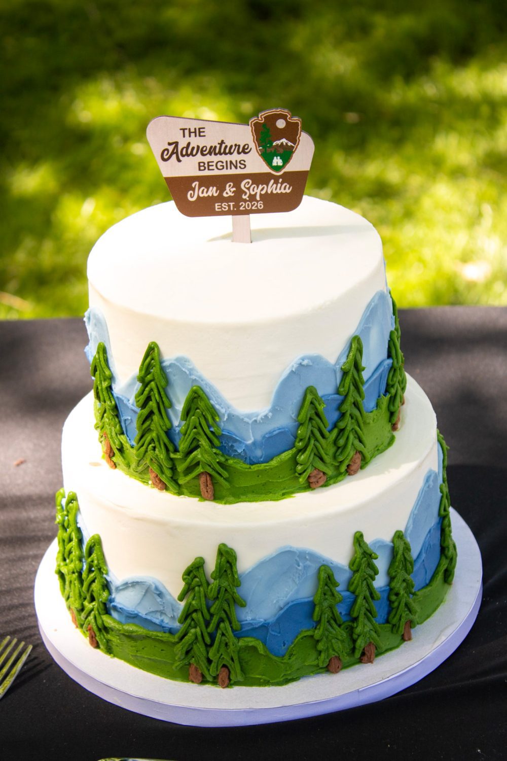 wedding cake created by chef wally